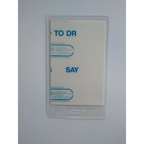 Michael Jackson Preferred Seat #16 Backstage Pass Original Bad 1987 Concert Tour - Picture 4 of 4